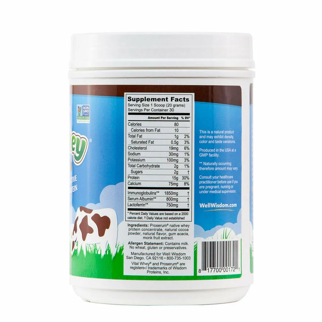 Vital Whey 21 oz by Well Wisdom