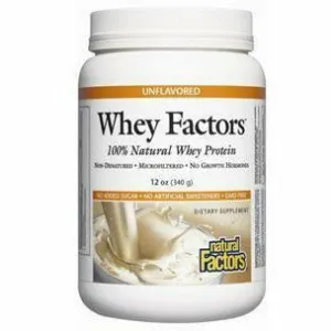 Whey Factors Powder Mix: Unflavored 12 oz by Natural Factors