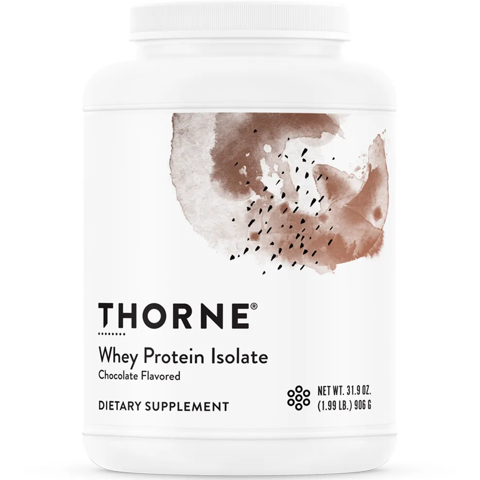Whey Protein Isolate Chocolate NSF 31.9 oz by Thorne Research