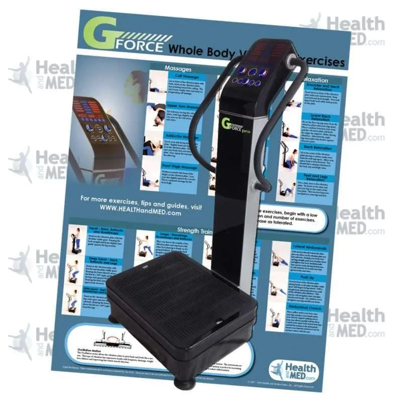 Whole Body Vibration Machine Exercise Chart